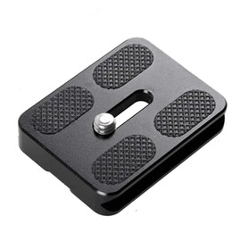 Fotasy 50mm Arca Swiss Plate, 50 mm QR Plate, Quick Release Plate, Small Arca Plate, Tripod Quick Release Plate fits Arca-Swiss Universal Standard Clamp for DSLR Camera Lens Tripod Ballhead