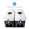 Decdeal Manual Soap Dispenser Double Head Bathroom Kitchen Hotel 300ml