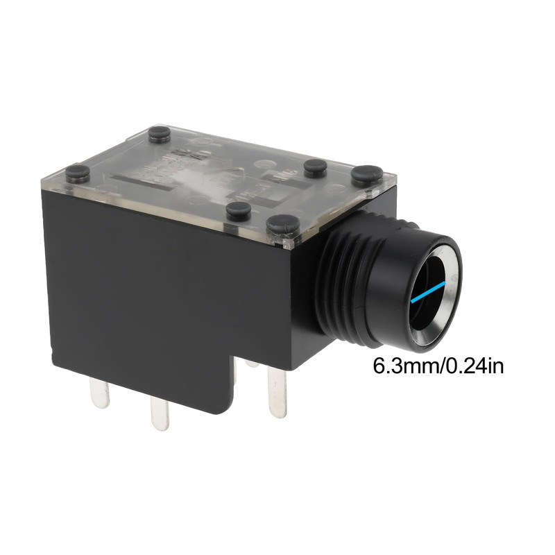 ECSiNG 5 Pieces 6.3 mm 9-Pin Stereo Amplifier Jack Audio