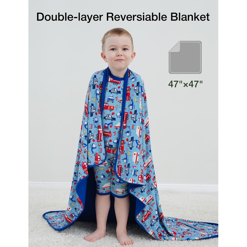 Bamboo Viscose Soft Baby Blankets for Girls Boys 47"*47",Rainbow