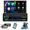 (2025 Motorized) Single Din Apple Carplay Car Stereo with Android