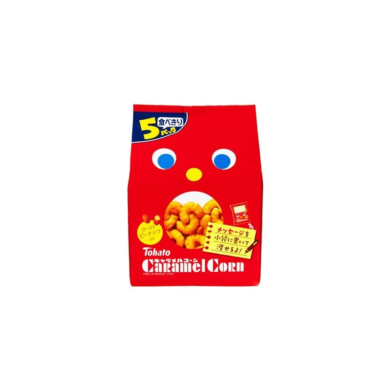 Tohato 5P Caramel Corn, 3.3 oz (95 g)