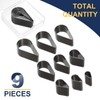 sourcing map Leather Teardrop Shape Punch Cutter Set 9 Sizes
