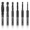 High Speed Steel Tap Set, M3/M4/M5/M6/M8/M10 Screw Tap Drill Bits,