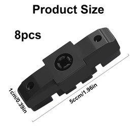 AOROPS Brake Pads, Pack of 8 Brake Shoes for Magura Hs11 / Hs22 / Hs24 / Hs33 High Braking Performance 4 Pairs Brake Shoes Bicycle Brake Pad Black for Fydraulic Rim Brakes