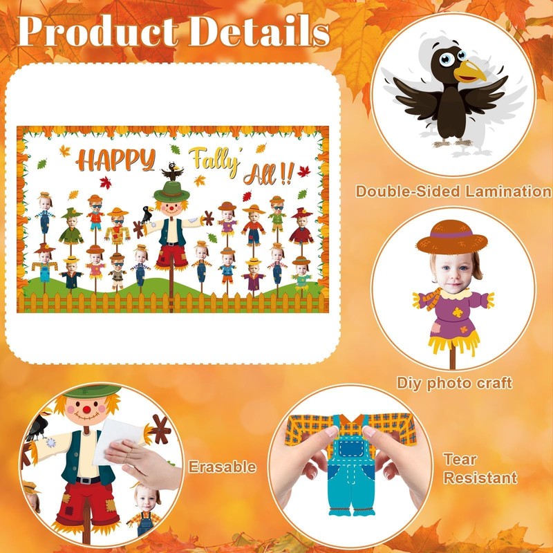 Fall Bulletin Board Decorations Set Fall Classroom Decoration Autumn Scarecrow