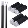 500 Microcepillos Negros Desechables - Microhisopos De Precisión Para Extensiones