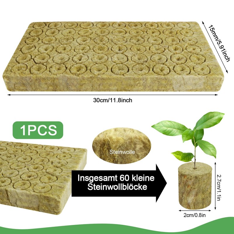 Nuyoah Rock Wool Cultivation Cubes Hydroponics Rockwool Cube Rockwool Cube