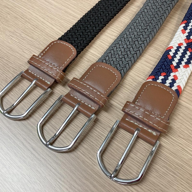 KASSAI Braided Mesh Belt, Total Length 47.2 inches (120 cm),