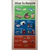 NYC WHAT TO RECYCLE SIGN (White, Reflective, ALUMINUM-RUST FREE, SIZE