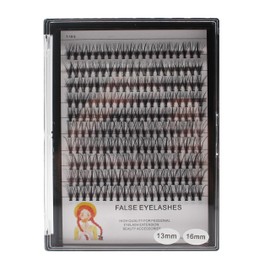 Vayator 200 Bundles 10-12-14mm Mixed Length Mink Eyelash Extension Natural 3D Russian Volume Faux Eyelashes Individual 20D Cluster Lashes Makeup Cilia (13+16mm Mixed)