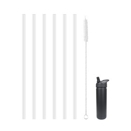 KLOWOAH Replacement Straws Compatible With TAL 26oz Stainless Steel Ranger Water Bottle,6 Pack with 1 Brush