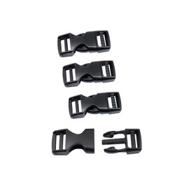 Plastic Side Release Buckles 15mm Bike helmet Clip Buckle Replacement Plastic Buckle Clips Snaps Rucksack Belt Clip Replacement Buckle for Bacpack (15mm-4sets)