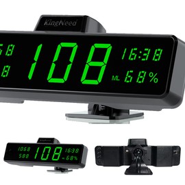 Kingneed C3020 Universal HUD Head Up Display GPS Digital Speedometer with Humidity Detector, MPH Over Speed Warning, Works for Cars & Other Vehicles