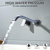 BEIYI Matte Black Wall Mount Tub Filler Bath Tub Faucet