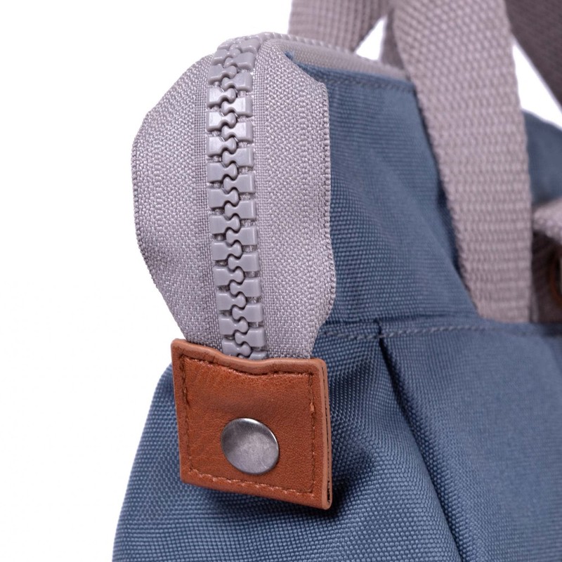 Roka London Bantry B Small Sustainable Nylon Backpack Airforce