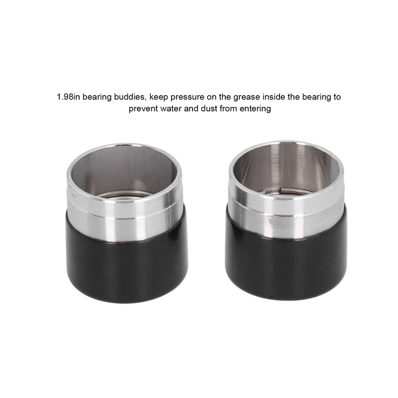 2pcs 1.98in Bearing Buddy Protectors Stainless Steel Lubricators Universal for
