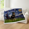 CafePress Starry Night Rottweiler Throw Blanket Super Soft Fleece Plush