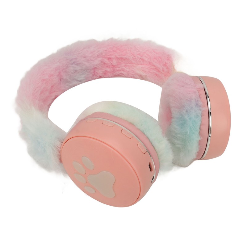 Bluetooth Headset Multifunctional Foldable Cartoon Innovative Plush Warm Earmuff Deep