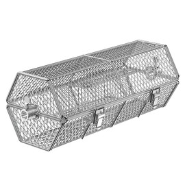 Skyflame Skyflame Round Tumble Rotating Rotisserie Basket, Stainless Steel BBQ Rolling Basket for Grilling,Fits for 5/16 Inch Square, 3/8 Inch Square, 3/8 Inch Hexagon, 1/2 Inch Hexagon Spit Rods