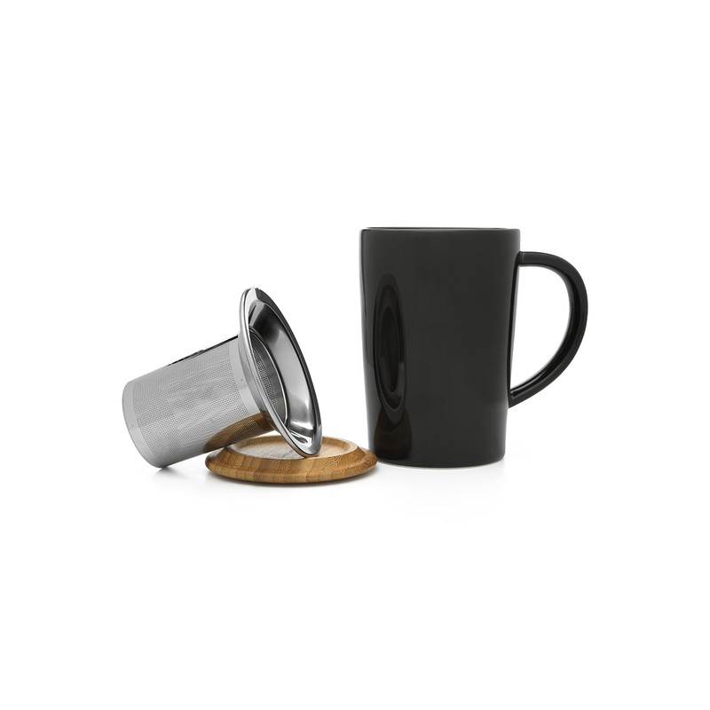 Bredemeijer Black Tea Cup with 400ml Filter and Bamboo Lid