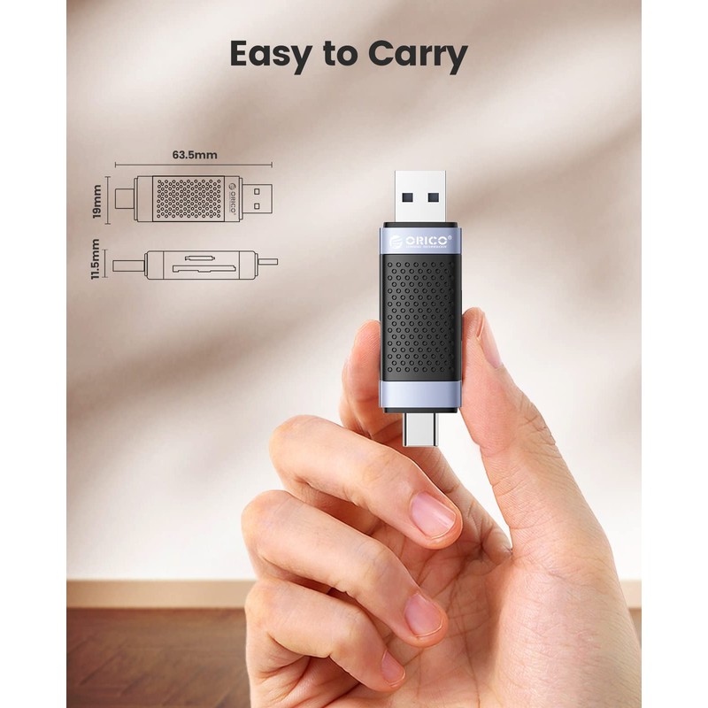 SD Card Reader, ORICO USB 2.0 Card Adapter Portable 2