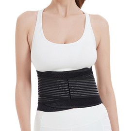 EHRBGK Rückenstützgürtel für Herren und Damen,Atmungsaktive Rückengurt Verstellbare Stützgürtel Lendenwirbelsäule Gürtel mit 8 Metallstützen für Sport Rückenbandage entlastet Rücken(M)