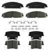 YxpBrake Ceramic Brake Pads Front and Rear Fit for Dodge