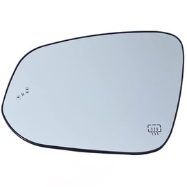 Spieg Driver Side Mirror Glass for Toyota Highlander 2014-2019 Heated w/Blind Spot Detection BSM w/Backing Plate | Left Side View Mirror 87961-0E140