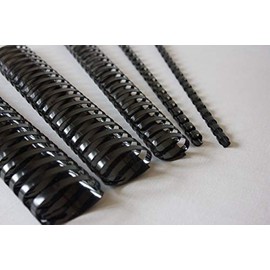 Bind2go Black Binding Combs A5 Box 100x 14 Rings (8mm)