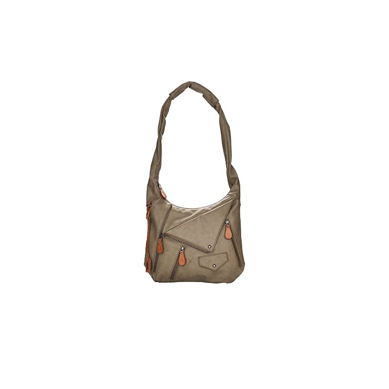 Remonte Women's Q0610 Shoulder Bag, Olive/Cayenne