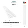 HEXIMO Slat Wall (1.84 m²) Made of XPS - Slats