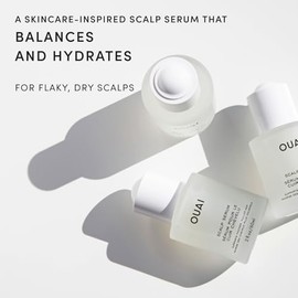 OUAI Suero para el cuero cabelludo – Suero equilibrante para el cabello con extracto de trébol rojo, ginseng siberiano y péptidos para un cabello más 