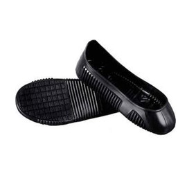 Non Slip Overshoes Rubber Black, Good Grip on Slippery Floors - Fits Sizes: Women 9-11, Men 7.5-10/1 Pair
