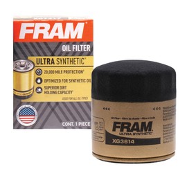 FRAM Ultra Synthetic XG3614 20K Mile Change Automotive Replacement Engine Oil Filter for Synthetic Oil Changes, Premium Vehicle Engine Protection Oil Filter for Select Vehicle Model Years