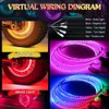 Beatto Single Row 17 inch Dancing Color Wheel Ring Light