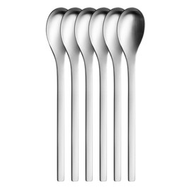 Puresigns One Extra Yoghurt Spoon 18.6 cm Stainless Steel Matt Silver Pack of 6