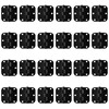 Zion Round Matte Black Door Hinges - Bundles (24 Pack)