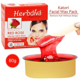 Herbdiva Katori Facial Wax Red Rose, 80g