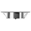 linovum Recessed Spotlight Frame Swivelling Square Brushed Stainless Steel Look