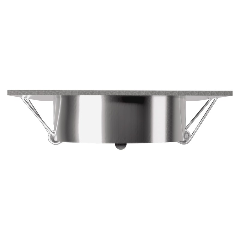 linovum Recessed Spotlight Frame Swivelling Square Brushed Stainless Steel Look
