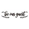 Rajukit Be Our Guest Metal Wall Decor Guest Room Decor