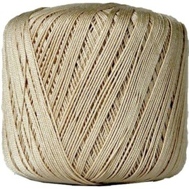 Threadart 100% Pure Cotton Crochet Thread - TAN - Size 10 and 3 - Singles and Bulk Packs Available - Size 10 - Color 16