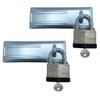 NUSET 6" Single Hinged Hasp with Rolled Edges and Laminated
