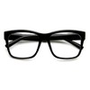 Robelli Vintage Retro Black Frame Clear Lens Geek Nerd Glasses