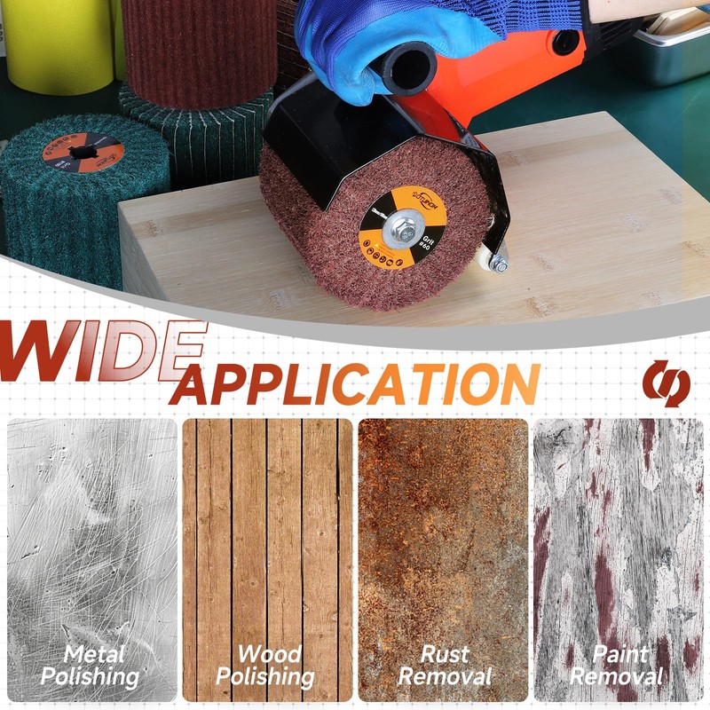 Non-Woven Wheel Surface Conditioning Tool, 60 Grit 120 x 100