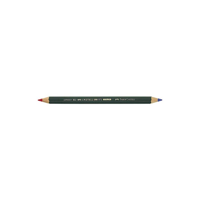 Castell Colour 873 Office Colouring Pencils, Red/Blue, Pack of 6