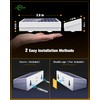 Solar Fence Lights 8 Pack, 50 Lumens Outdoor Fence Solar