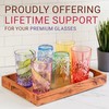 Bravario Royal Plastic Drinking Tumbler, Premium Quality Water Glasses, Dishwasher-Safe