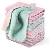 10PCS Super Absorbent Dish Towels, Microfiber Coral Fleece Cleaning Cloths
